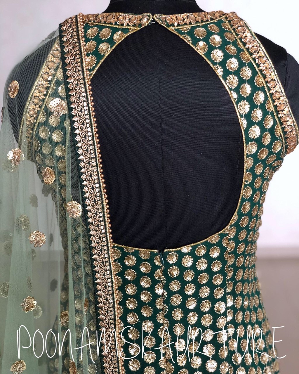 Mughal Green Suit - Poonams Kaurture